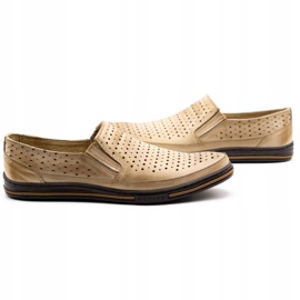 Polbut Durchbrochene Herrenschuhe 2107P, beige 4