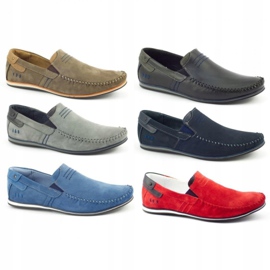 KOMODO Herren Leder Slipper 876 marineblau 4