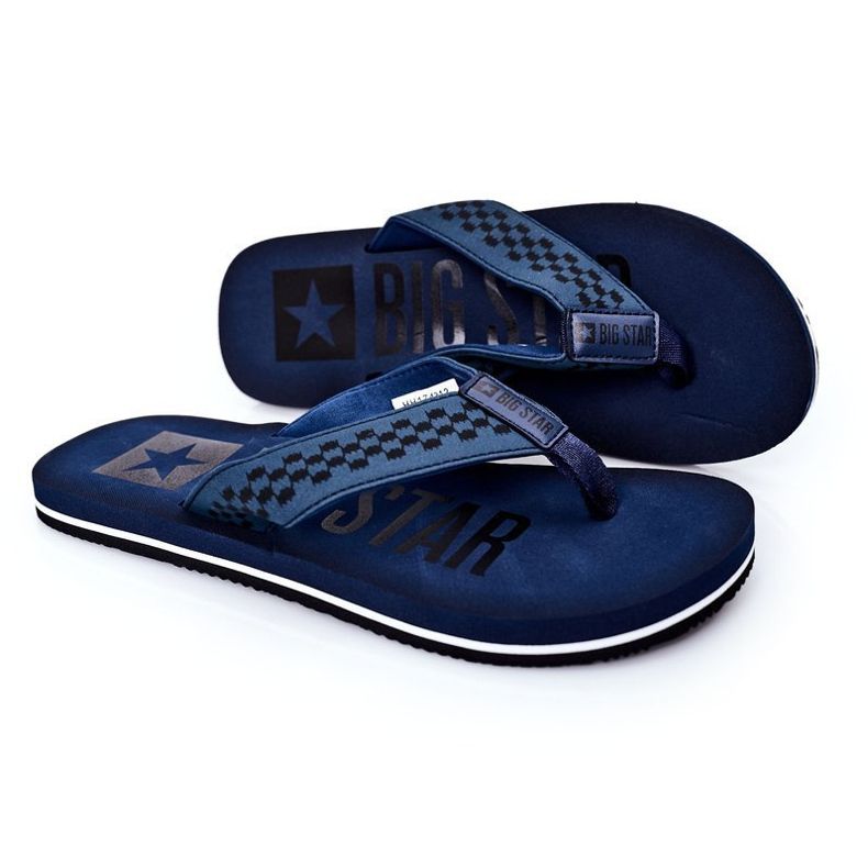 Herren Flip-Flops Big Star HH174812 Marineblau navy blau 1