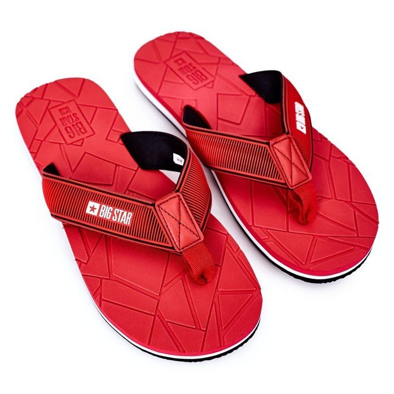 Herren Flip-Flops Big Star HH174819 Rot 1