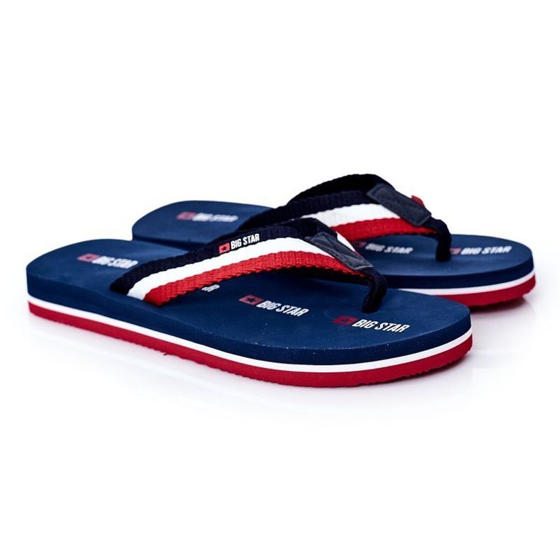 Herren Flip-Flops Big Star HH174827 Marineblau navy blau 1