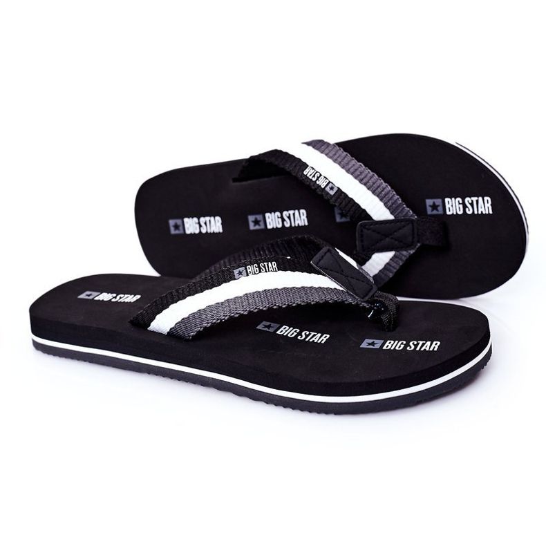 Schwarze Flip-Flops für Herren Big Star HH174828 1