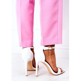 Elegante Sandalen mit hohem Absatz Lu Boo Weiß 2