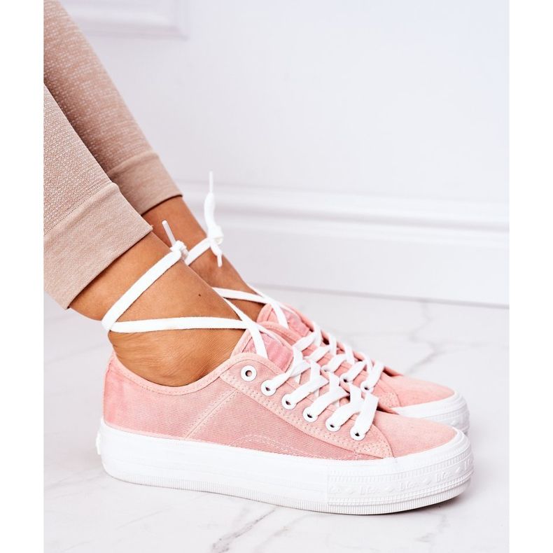 Damen Sneaker Lee Cooper LCW-21-31-0125L Coral rosa 2