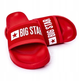 Herren Big Star HH174832 Rote Hausschuhe 1