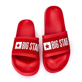Herren Big Star HH174832 Rote Hausschuhe 2