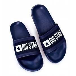 Herren Big Star HH174833 Marineblaue Hausschuhe navy blau 2