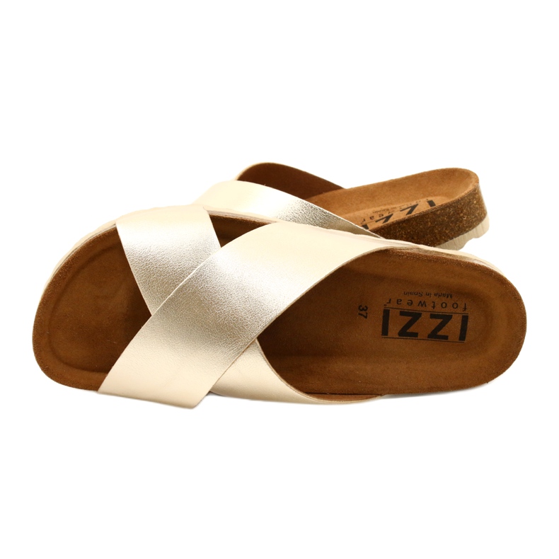 Damen Metallic-Gold Flip Flops Izzi golden 4