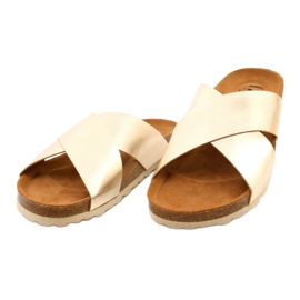 Damen Metallic-Gold Flip Flops Izzi golden 2