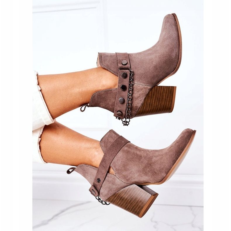 Lewski Shoes Velour Boots On A Bar Lewski Schuhe 2880 Braun 1