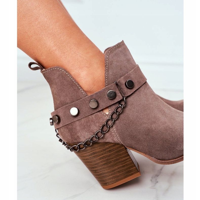 Lewski Shoes Velour Boots On A Bar Lewski Schuhe 2880 Braun 2