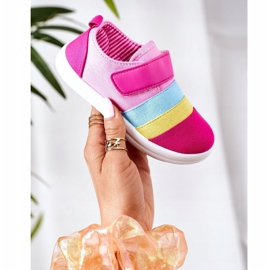 Apawwa Kindersneaker mit Klettverschluss Fuchsia Marta rosa mehrfarbig 2