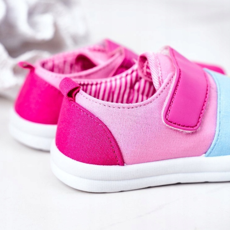 Apawwa Kindersneaker mit Klettverschluss Fuchsia Marta rosa mehrfarbig 1