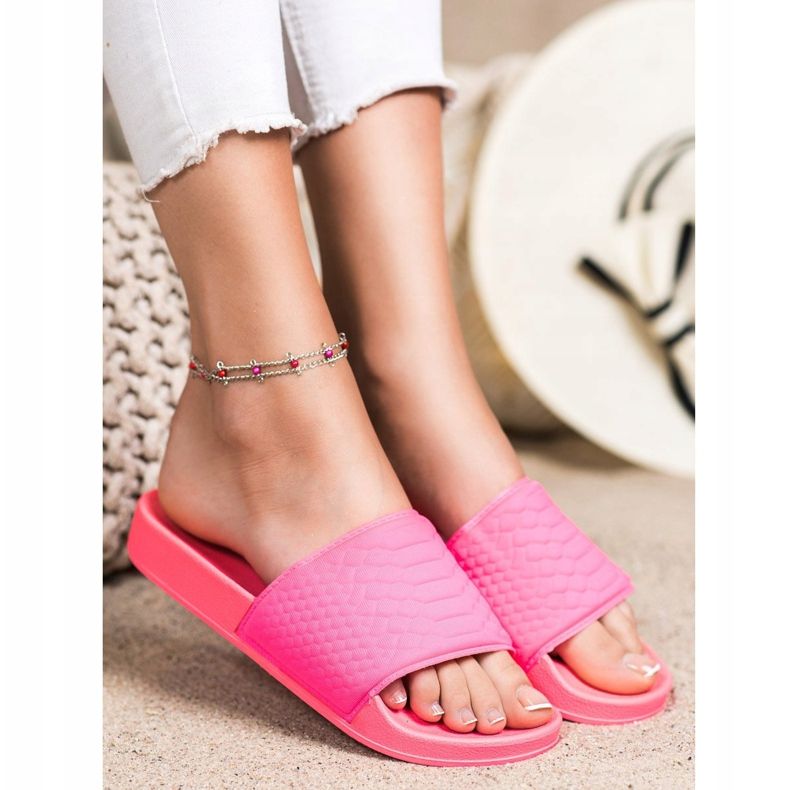 Kayla Klassische rosa Hausschuhe 1