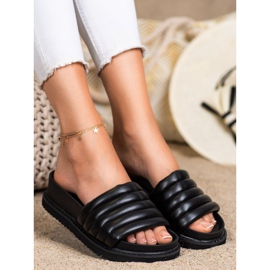 Seastar Leichte Hausschuhe aus Öko-Leder schwarz 2