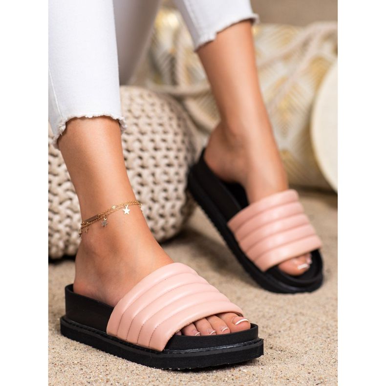 Seastar Leichte Hausschuhe aus Öko-Leder rosa 1