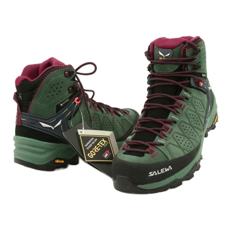 Salewa Ws Alp Trainer 2 Mid Gtx W 61383-5085 Trekkingschuhe schwarz grün 3