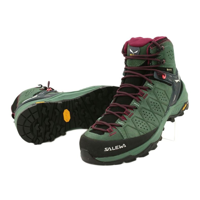 Salewa Ws Alp Trainer 2 Mid Gtx W 61383-5085 Trekkingschuhe schwarz grün 4