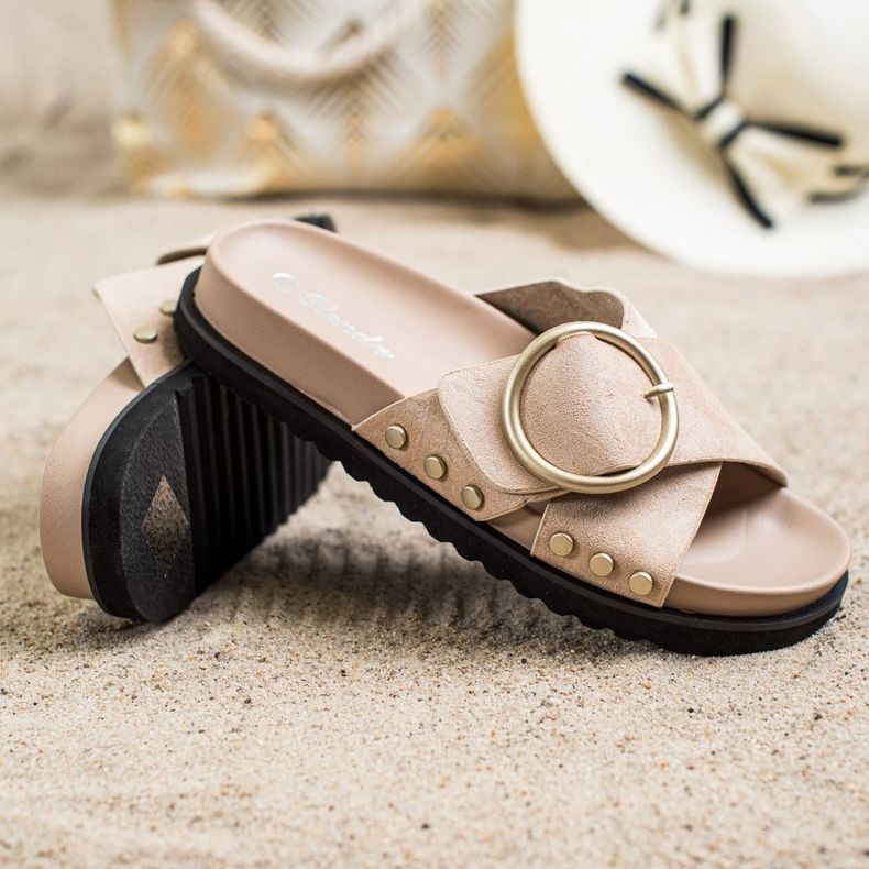 Renda Lässige Hausschuhe beige 1