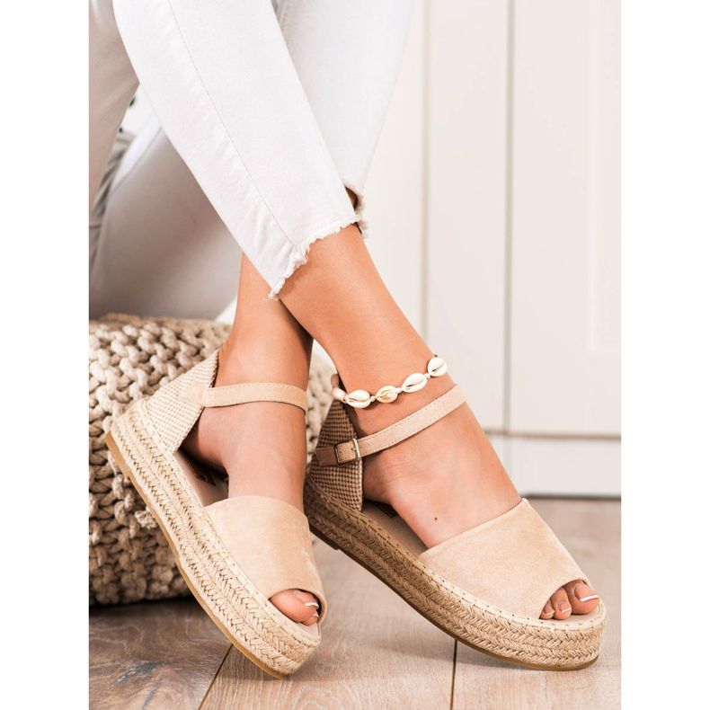 Bestelle Espadrilles mit offener Zehenpartie beige 1