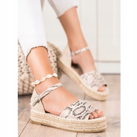 Bestelle Espadrilles mit offener Zehenpartie beige 1