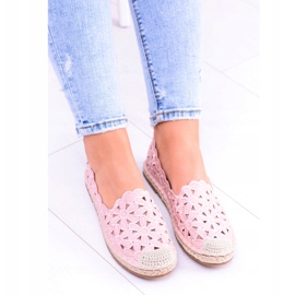 Lu Boo Damen Ballerinas Rosa Espadrilles Macarena Flowers 4