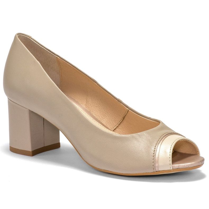 Marco Shoes Beige 1093P Pumps mit offenen Zehen 1