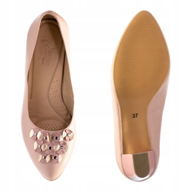 Marco Shoes Pinke 1120P Pumps mit floralem Ornament rosa 2