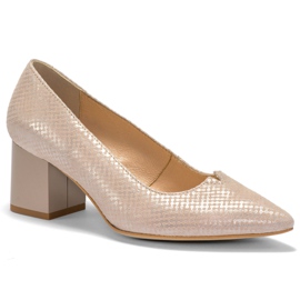 Marco Shoes Beige 1038P Schuhe mit stabilem Absatz 2