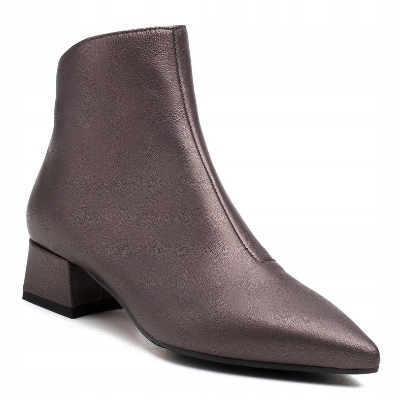 Marco Shoes Marco 1288B Stiefel mit niedrigem Absatz aus Leder braun 1