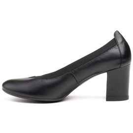 Marco Shoes Pumps mit bequemer Innensohle und Gummi im Obermaterial schwarz 2