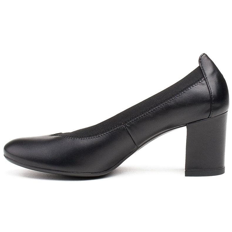 Marco Shoes Pumps mit bequemer Innensohle und Gummi im Obermaterial schwarz 2