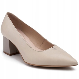 Marco Shoes Beige 1038P Pumps an einer stabilen Ferse 2