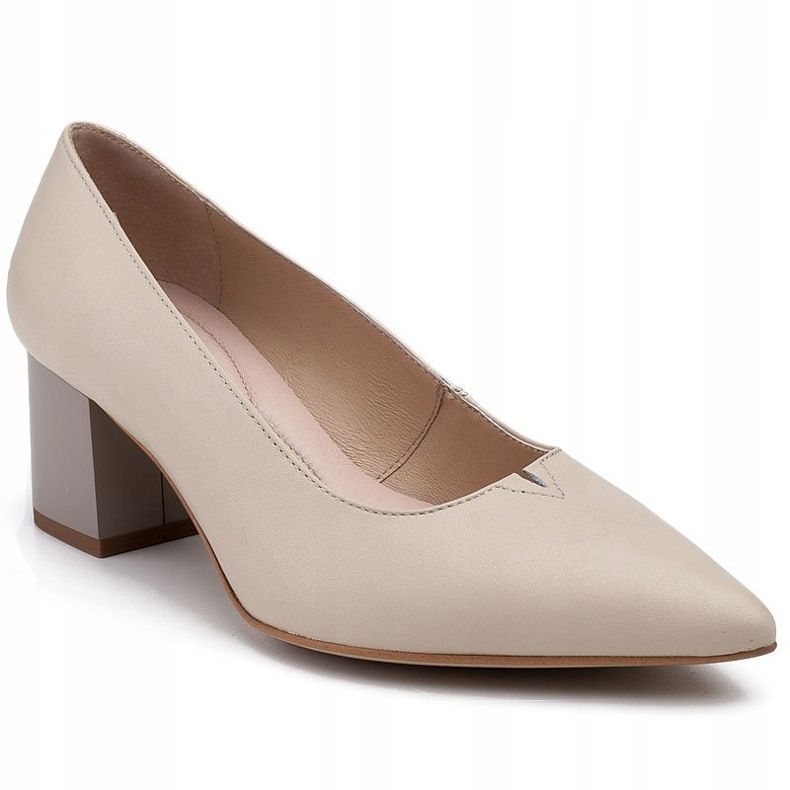 Marco Shoes Beige 1038P Pumps an einer stabilen Ferse 2