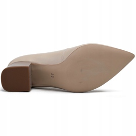 Marco Shoes Beige 1038P Pumps an einer stabilen Ferse 1