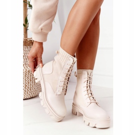 PS1 Damenstiefel Workers Beige Megan 1
