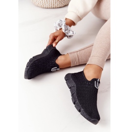Damen Sportschuhe Slip-on Schwarz Marathon 2
