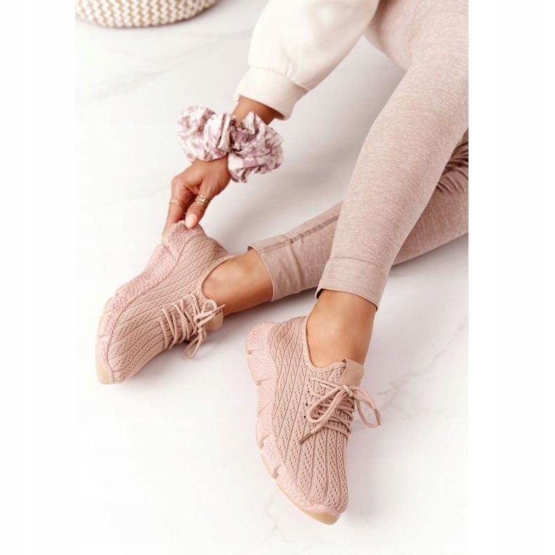 Damen Sportschuhe Sneakers Beige Training khaki 2