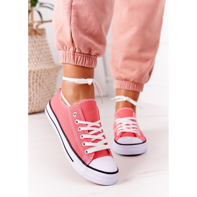 Klassische Omerta Coral Sneakers für Damen rot 2