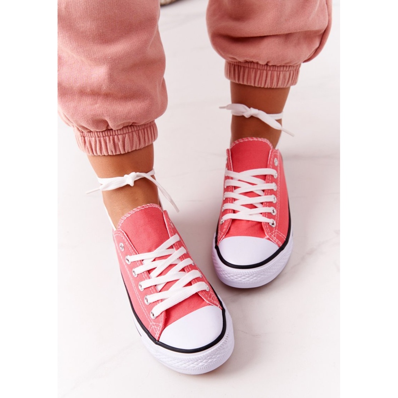 Klassische Omerta Coral Sneakers für Damen rot 1