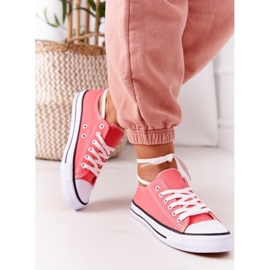 Klassische Omerta Coral Sneakers für Damen rot 4
