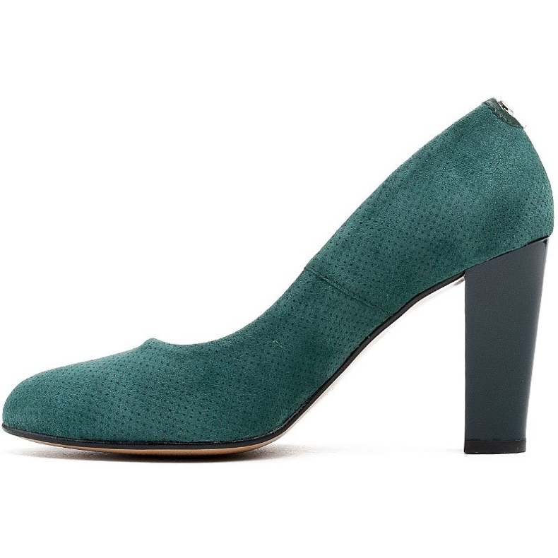 Marco Shoes Grüne 777P Pumps aus einzigartigem Wildleder mit 3D-Punkten 2