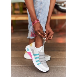 Damen Sportschuhe Memory Foam Big Star HH274531 Weiß-Grau mehrfarbig 1