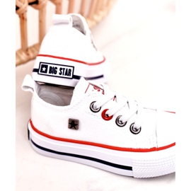 Klassisch niedrige Sneakers für Kinder Big Star HH374089 Weiß 5