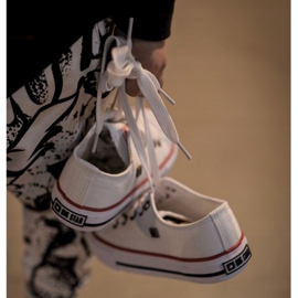 Klassisch niedrige Sneakers für Kinder Big Star HH374089 Weiß 2