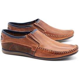 KOMODO Leder Herrenschuhe 847 braun marineblau 2