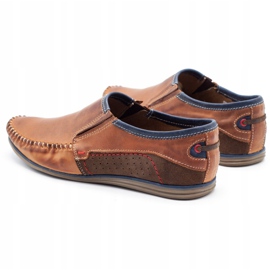 KOMODO Leder Herrenschuhe 847 braun marineblau 5