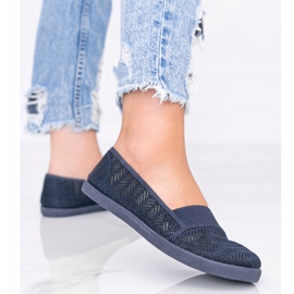 Vicky marineblaue Slip-On-Sneakers navy blau 2