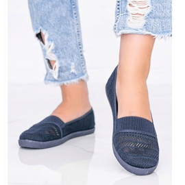 Vicky marineblaue Slip-On-Sneakers navy blau 1