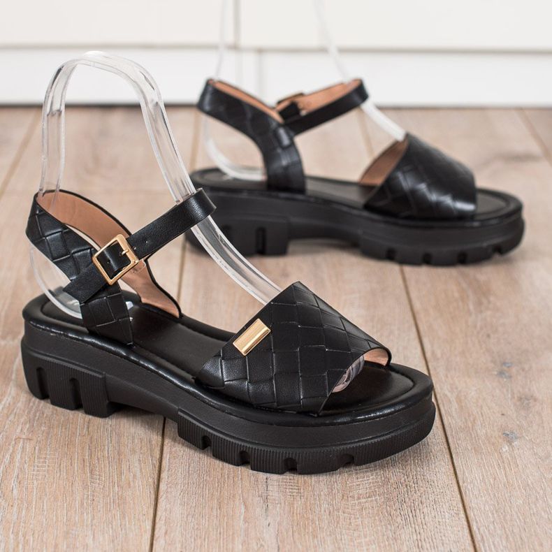 SHELOVET Sandalen auf der Fashion-Plattform schwarz 1